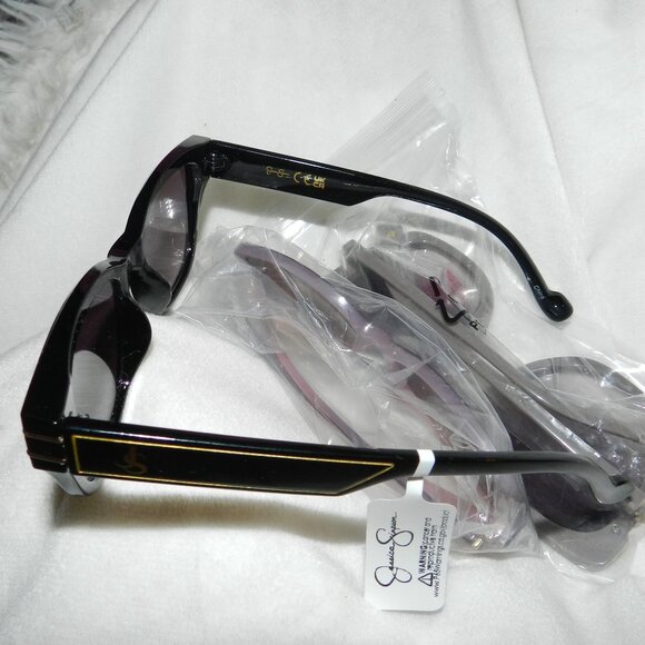 Jessica Simpson Square Frame Sunglasses Accents & Logos J6372-OX NWT🆕⌚📦🏃💨🚚 - Picture 13 of 15